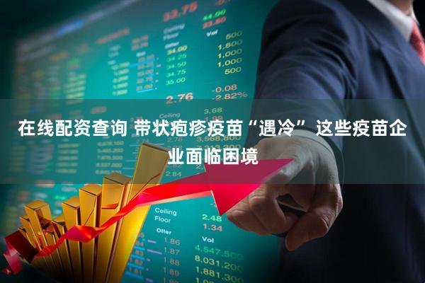 在线配资查询 带状疱疹疫苗“遇冷” 这些疫苗企业面临困境