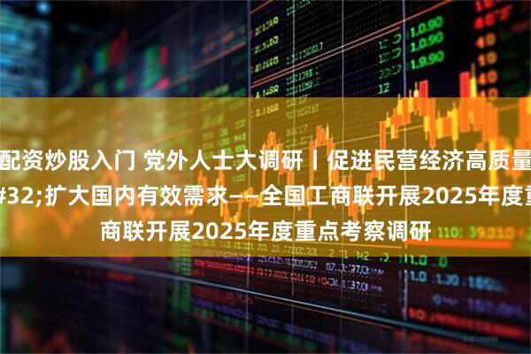 配资炒股入门 党外人士大调研丨促进民营经济高质量发展&#32;扩大国内有效需求——全国工商联开展2025年度重点考察调研