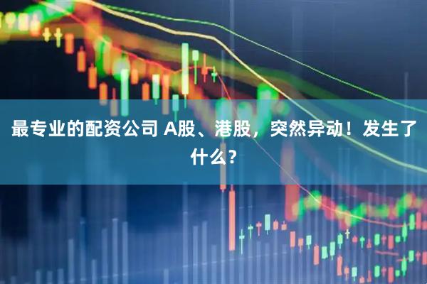 最专业的配资公司 A股、港股，突然异动！发生了什么？
